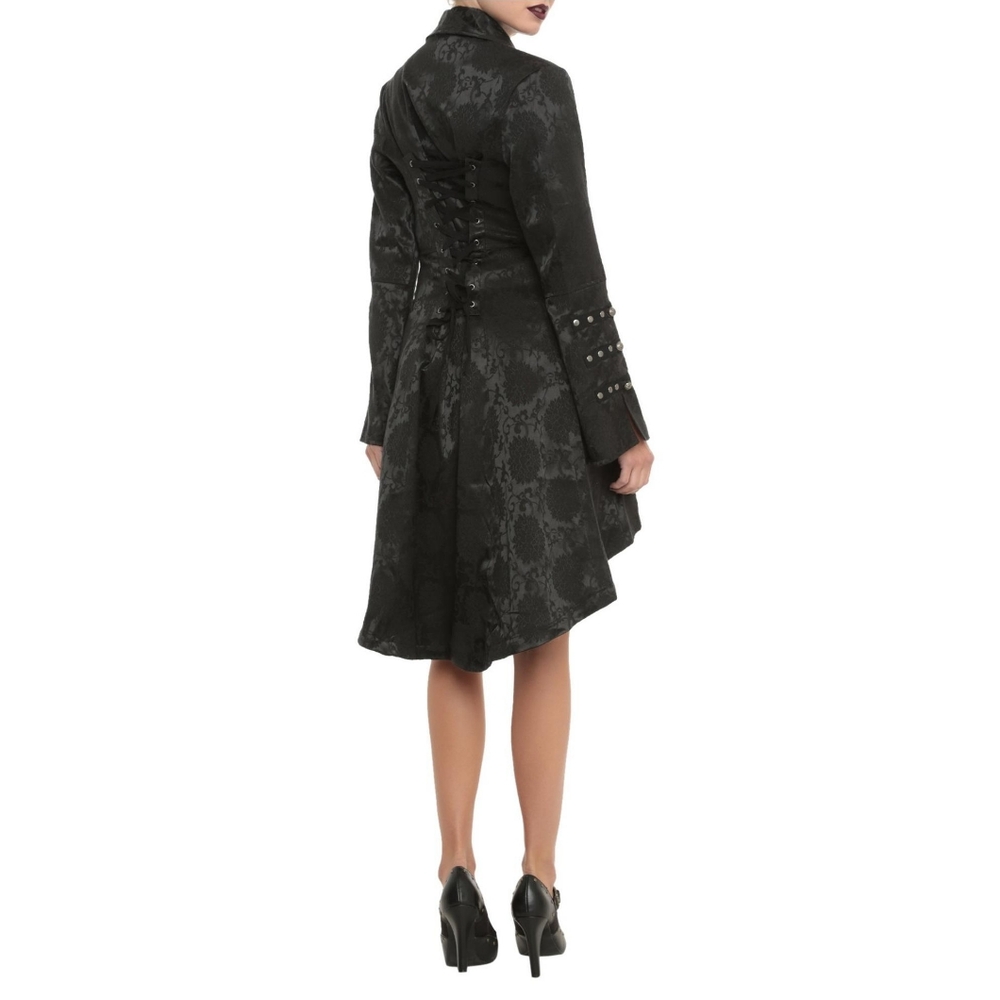 Hearts & Roses Brocade Steampunk/Goth Jacket ( unworn )